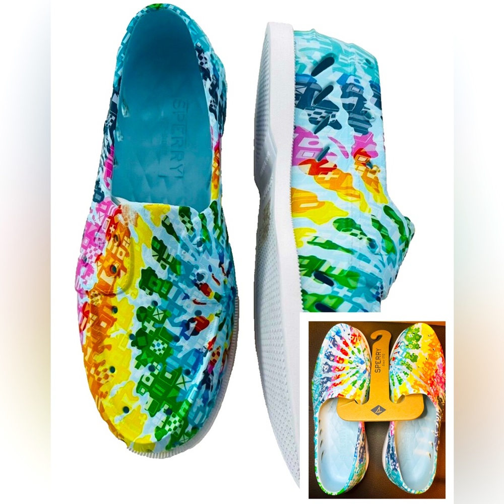 ✨NWT Sperry A/O Float Pride Multi Slip-On Shoes